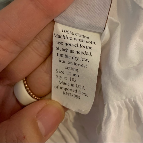 One Small Child Baby Christening Baptism Gown - Picture 6 of 6